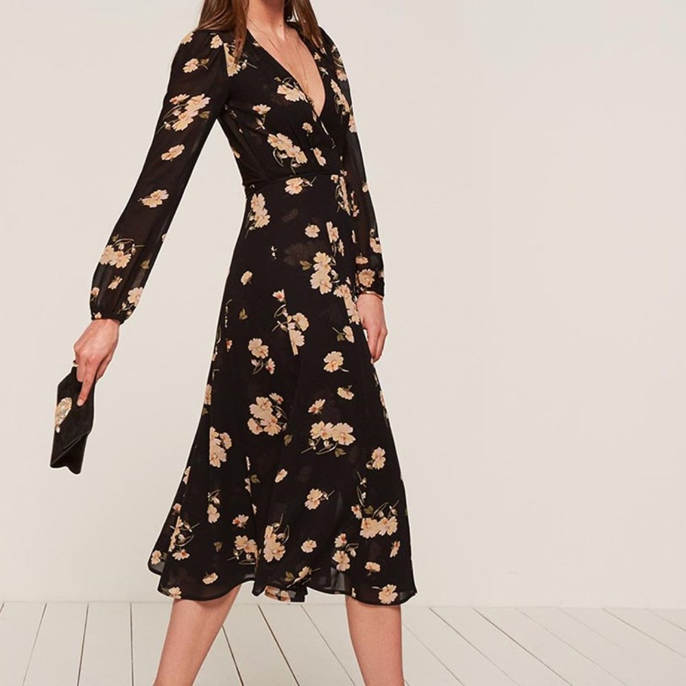 Reformation Chelsea Wrap Dress